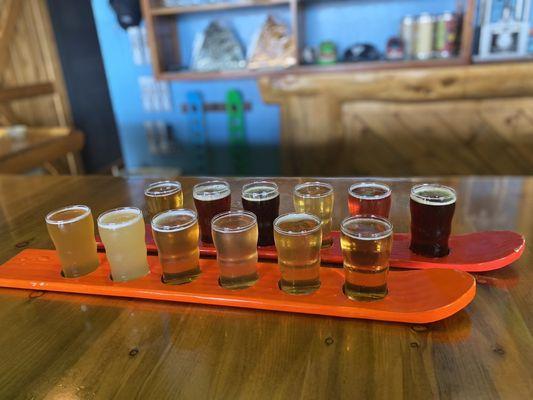 Beer flights of everything on tap!