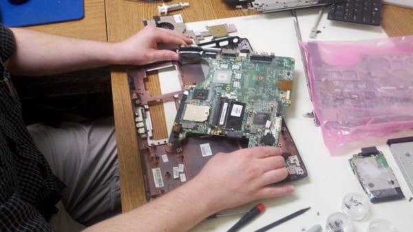 Laptop Repair closeup.