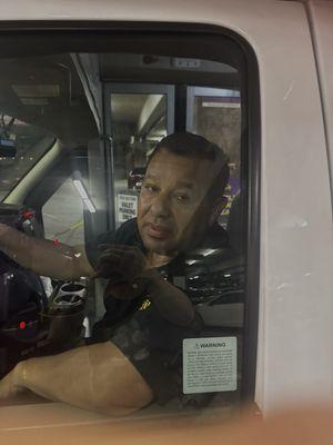 Racist shuttle driver