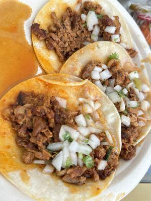 Spicy pork tacos