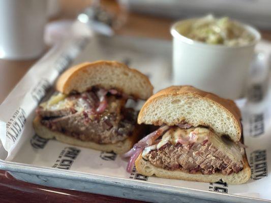 Brisket Sandwich w/ Coleslaw