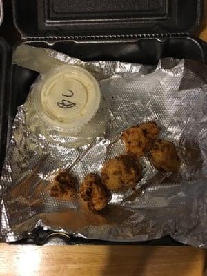 Received the wrong item. Mini boneless garlic wings?