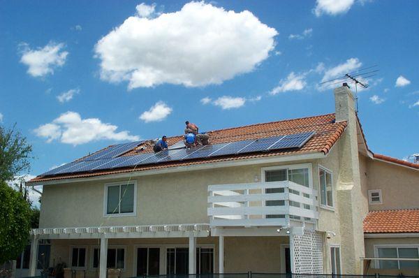 Picturesque day to install solar