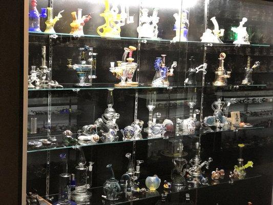 Tons of local glass artist in the stores daily!