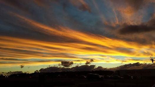 Beautiful sky view from the store