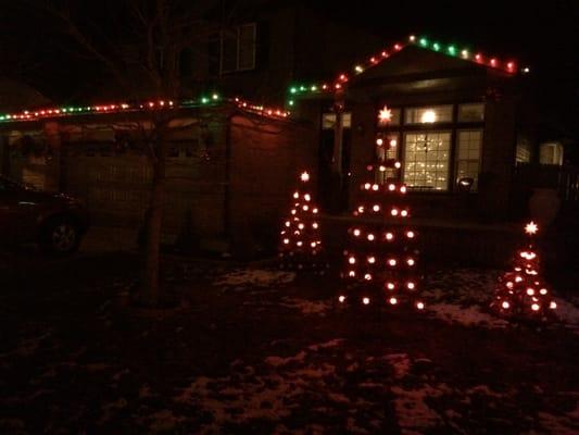 Our Christmas lights this year. Thanks Christmas Lighting Colorado!