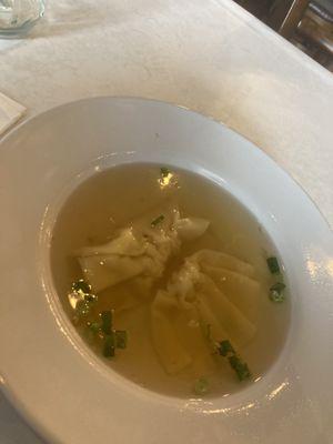 Lunch special wonton soup.light and very tasty wonton