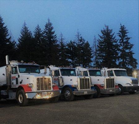 Our septic fleet.