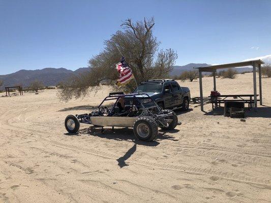 My sandrail, rear engine VW, Ocotillo Wells.