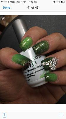 Mood polish with design gems!