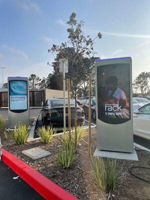 Volta DC Fast Charging Stations COIL installed at a California Mall