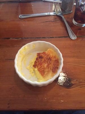 My half eaten crème brûlée.