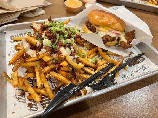 Cordon Bleu with Loaded Fries