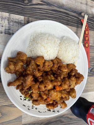 General Tso   Chicken.  Fantastic.