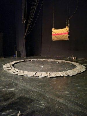 Interesting stage setup for "Anywhere" by Theatre L'Entrovert