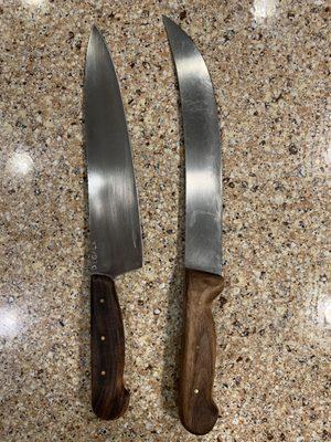 Both sharpened and handles restored like new.