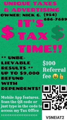 ITS TAX TIME!!