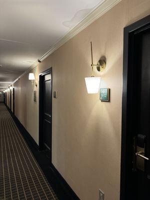 upside down hallway lamp