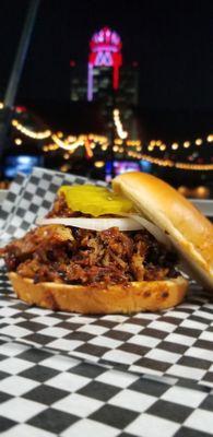 Chopped Brisket Sandwich