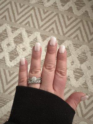 Dip powder manicure