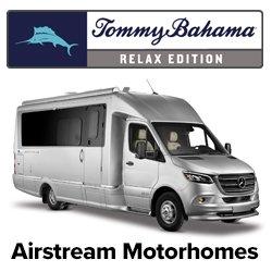 Tommy Bahama Special Edition Airstream Motorhomes at Airstream of South Florida. Located on I-75 at Exit 141 in Fort Myers, Florida.