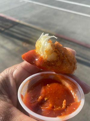 Mozzarella Sticks and delish sauce!