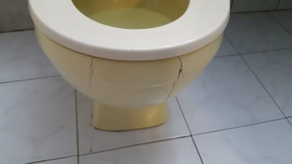 Broken toilet