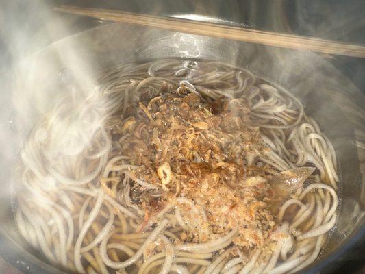 Beef noodle in soup