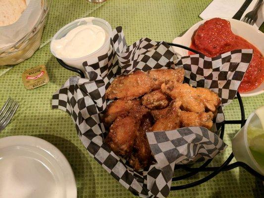 Parmesan Garlic Wings. Oh baby.... so freaking good!