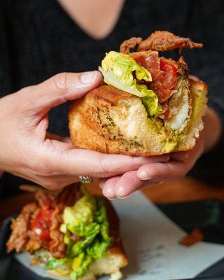 Soft Shell Crab BLT Sliders when in season