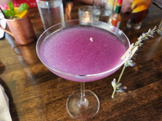 Lavender lemon drop cocktail