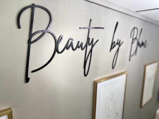 Beauty by Blume interior wall.