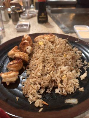 Shogun Hibachi Fried, Shrimp