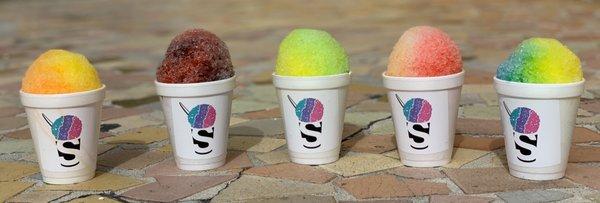 Shaved ice treats! Over 30 syrup flavors to choose from!