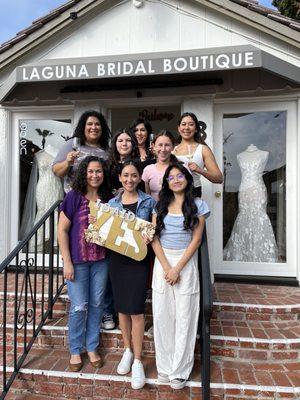 Front of Laguna bride with my family!