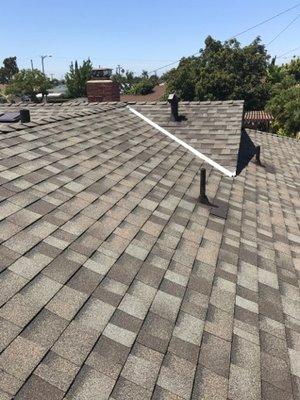 Martinez Roofing Thank you for my new roof and vents.