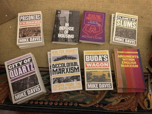 Some of the Radical Leftist titles we carry new from publishers like Verso, AK and PM Press!