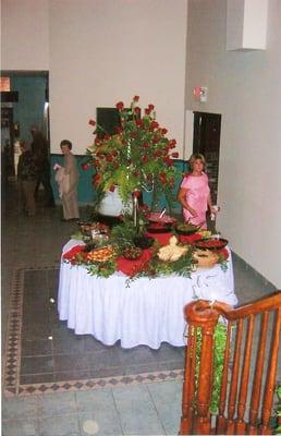 Beautifully Displayed Food Tables