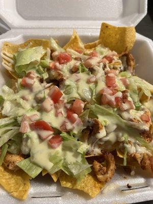 Grilled Chicken Nachos