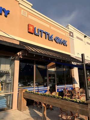 The front of the Little Greek restaurant