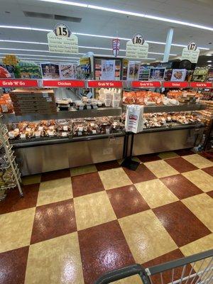 Fully stocked hot food