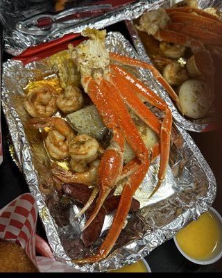 Cajun crab legs