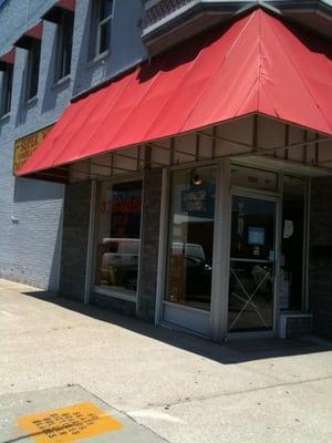 Storefront on the main drag.