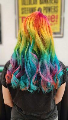 Vibrant hair color