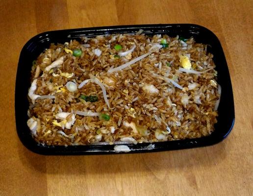 Chicken Fried Rice from BAO Chinese Restaurant. It had a lot of chicken but you don't see it until you start to dish it out