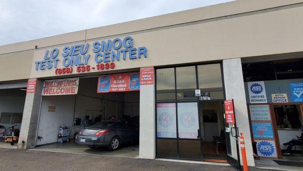 Do not go to the one on the right. Tgey are auto shop w/smog check but not Star Certified.