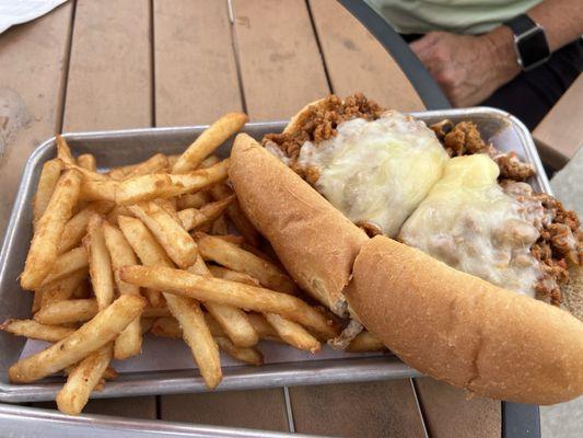 Grinder & fries