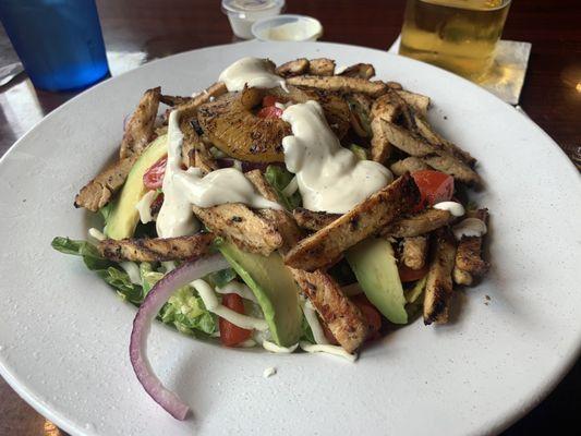 Chicken Caribbean salad.