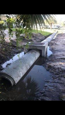 Residential pipe with Catch Basin to code