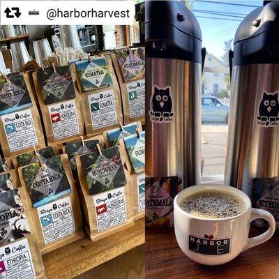 Harbor Harvest is now brewing Strigo Coffee!